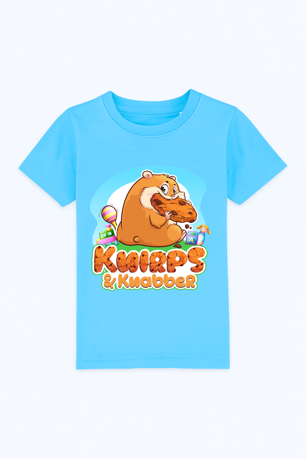Kurzärmliges T-Shirt "Knabber-Hamster" Blau